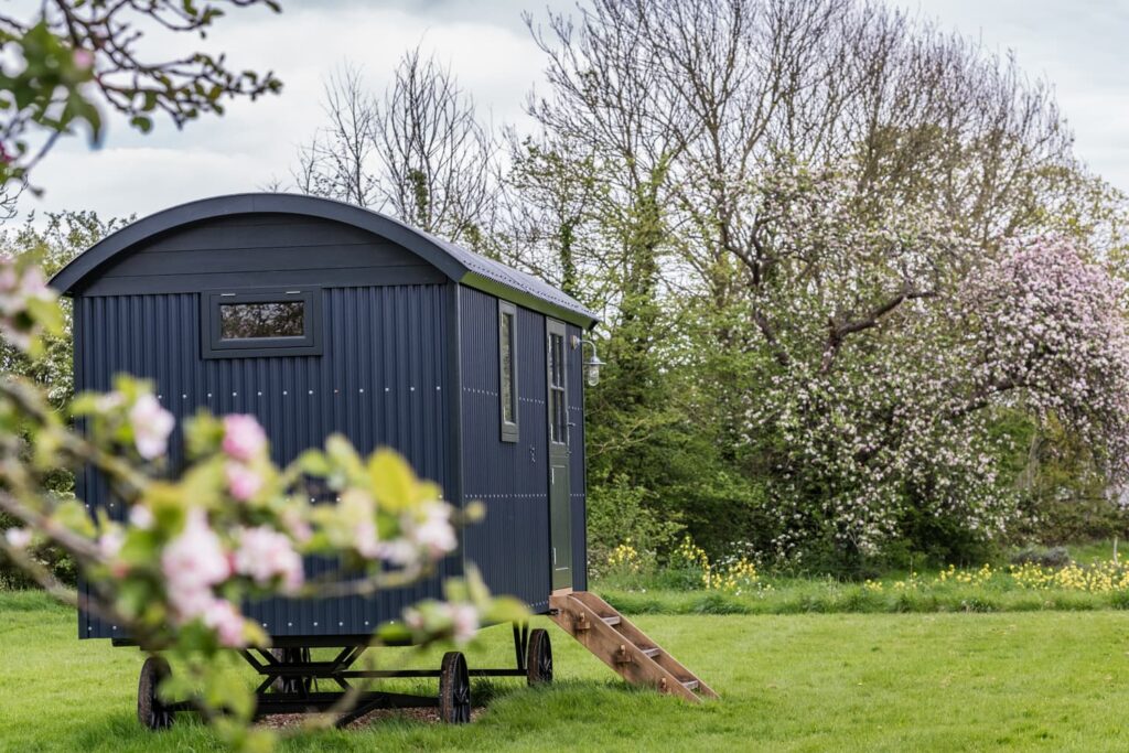 A Blackdown Retreat Hut used as a Reiki Treatment room in Somerset